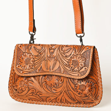 OHLAY WALLET Hand Tooled Genuine Leather women bag western handbag purse